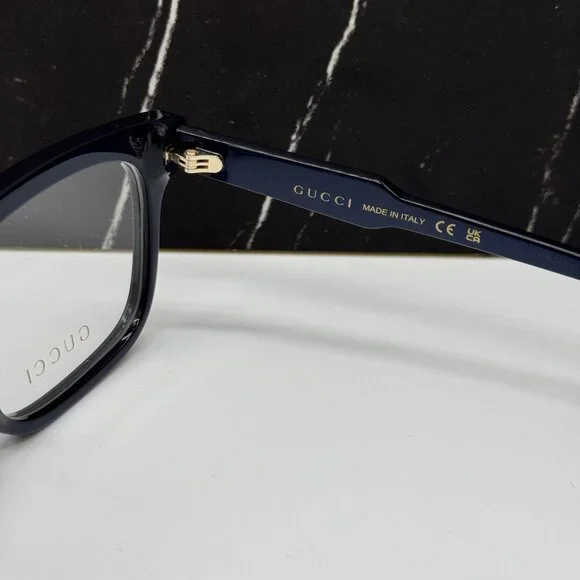 NEW GUCCI GG1265O 005 BLUE MEN EYEGLASSES GUCCI